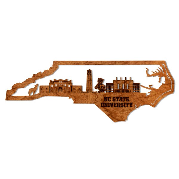 Wall Hanging Skyline NC State Large